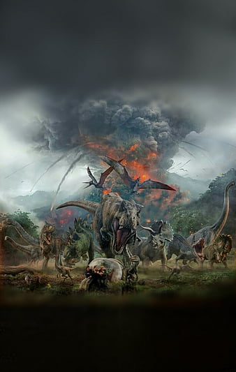 Jurassic World Edit, dino, dinosaurs, fallen kingdom, jp, jurassic, jurassic park, jurassic world, jw, rexy, HD phone wallpaper