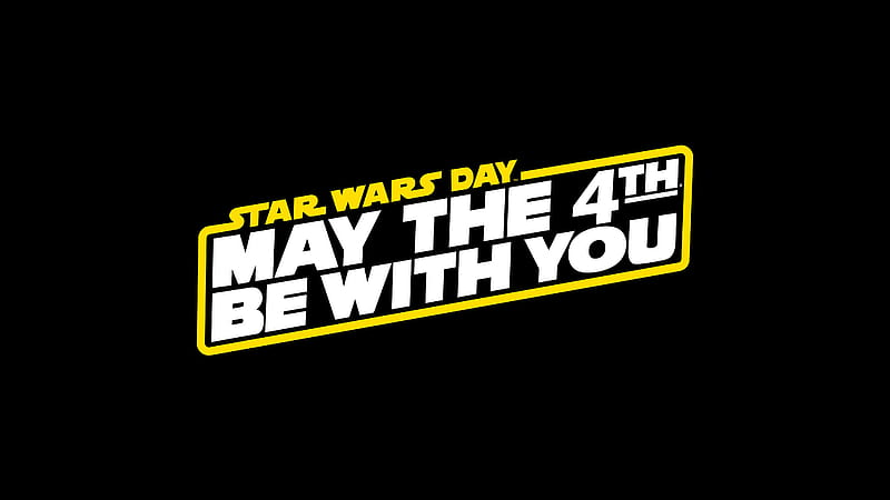 Star Wars May The 4th Be With You , star-wars, movies, dark, black, HD wallpaper