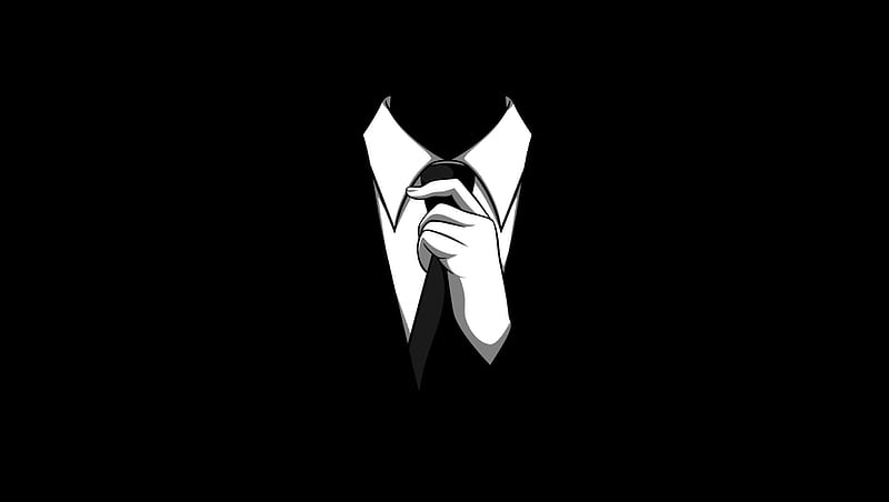 Anonymous., Anonymous, Famous, Suit, The, Tie, HD wallpaper