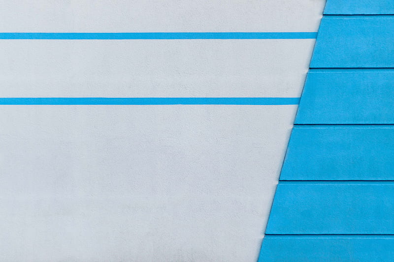 wall, strip, line, blue, HD wallpaper