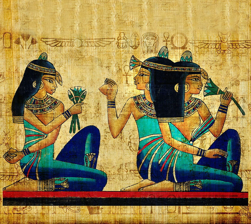 Egyptian Papyrus, ancient, egypt, history, painting, HD wallpaper