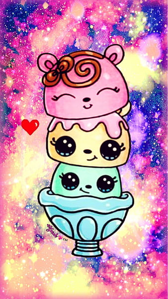 Kawaii Ice Cream, unicorns, cute, HD phone wallpaper