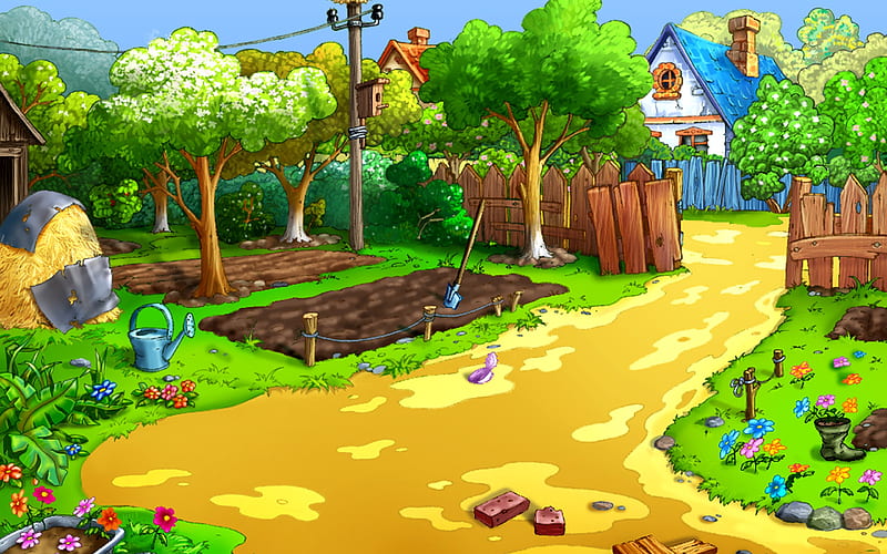 Farm-Cartoon character - second Series, HD wallpaper