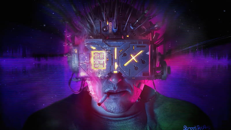 Cyberpunk Cyborg, HD wallpaper