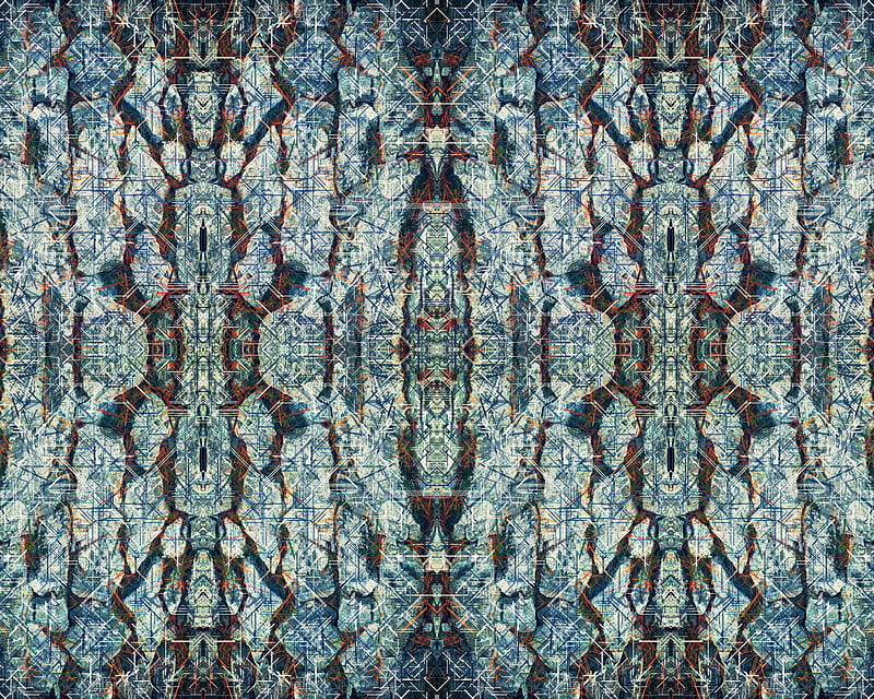 Sacred Symmetry, alien, art, ayahuasca, blue, holy, mmmatus, stone, HD wallpaper