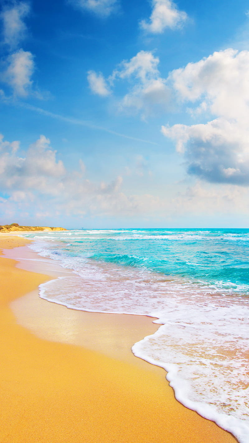 Tropical Beach, blue, nature, sky, water, HD phone wallpaper