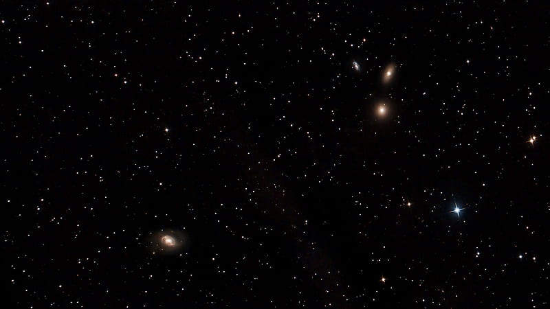 Galaxies Stars Glare Black Background Space, HD wallpaper