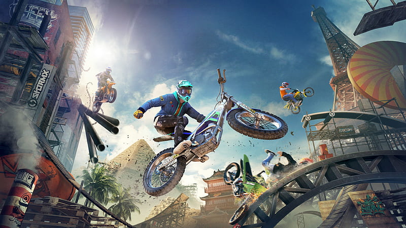 Trials Rising 2019 Game Screenshot, HD wallpaper