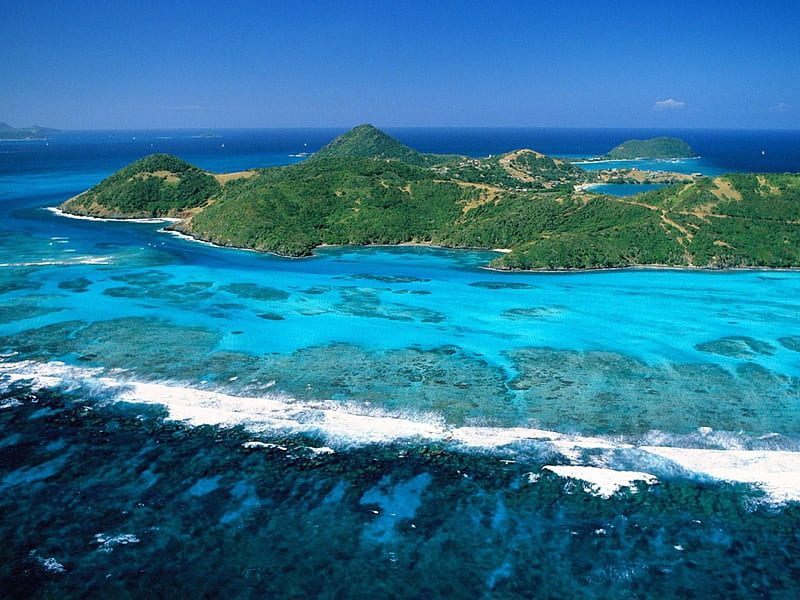 Union Island, amazing, fresh, ocean, sky, sea, nice, water, good, beauty, island, union, blue, HD wallpaper