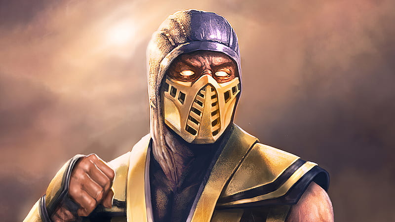 Mortal Kombat, Scorpion (Mortal Kombat), HD wallpaper