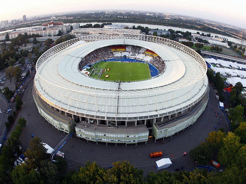 Ernst Happel Vienna, architecture, modern, stadium, HD wallpaper