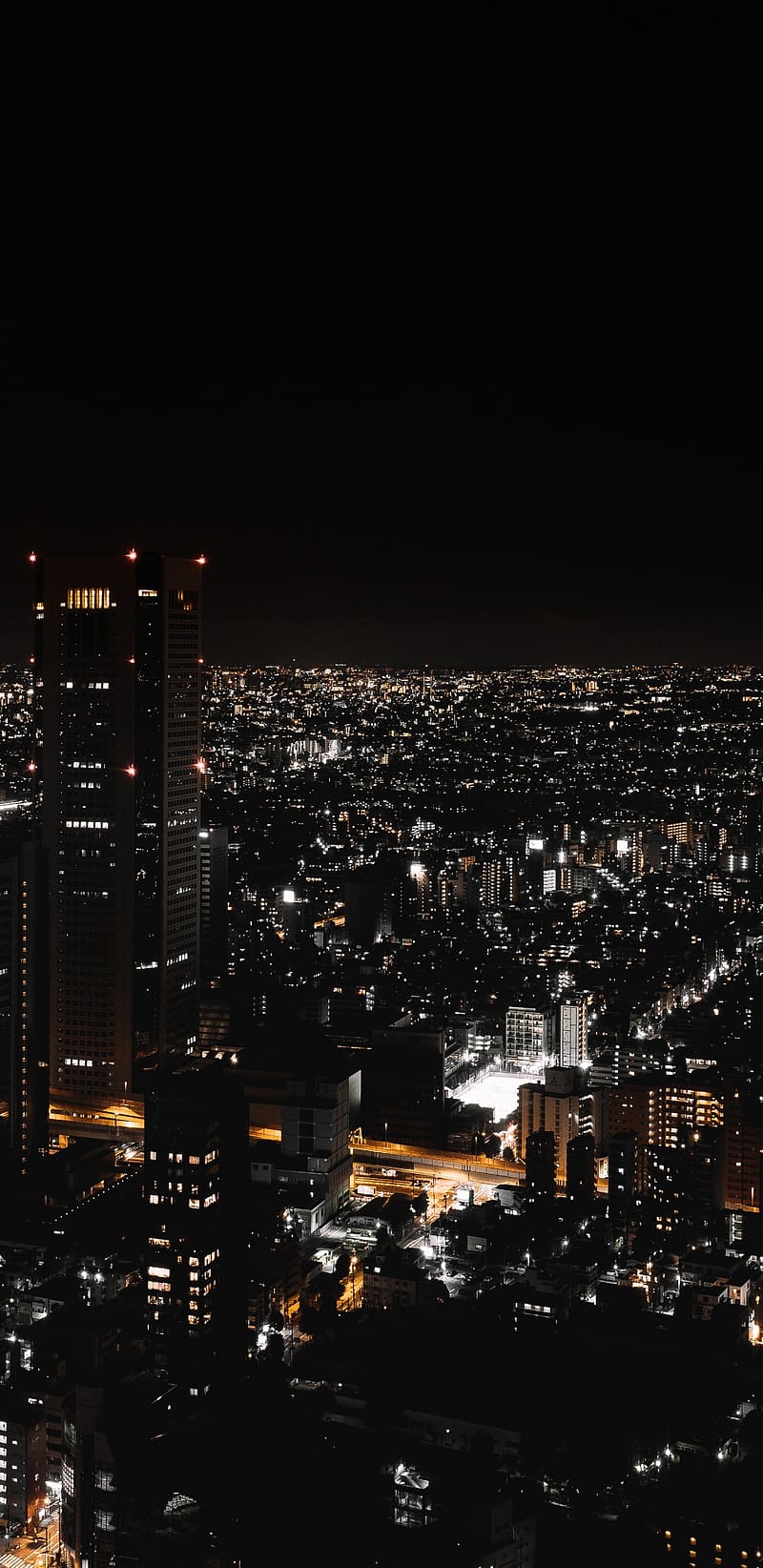 Cities, Night, City, Skyscraper, Building, Japan, Cityscape, Tokyo, HD phone wallpaper