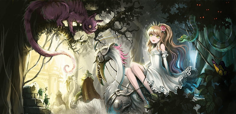 Manga anime boy and Cheshire cat anime 1092147 on animeshercom