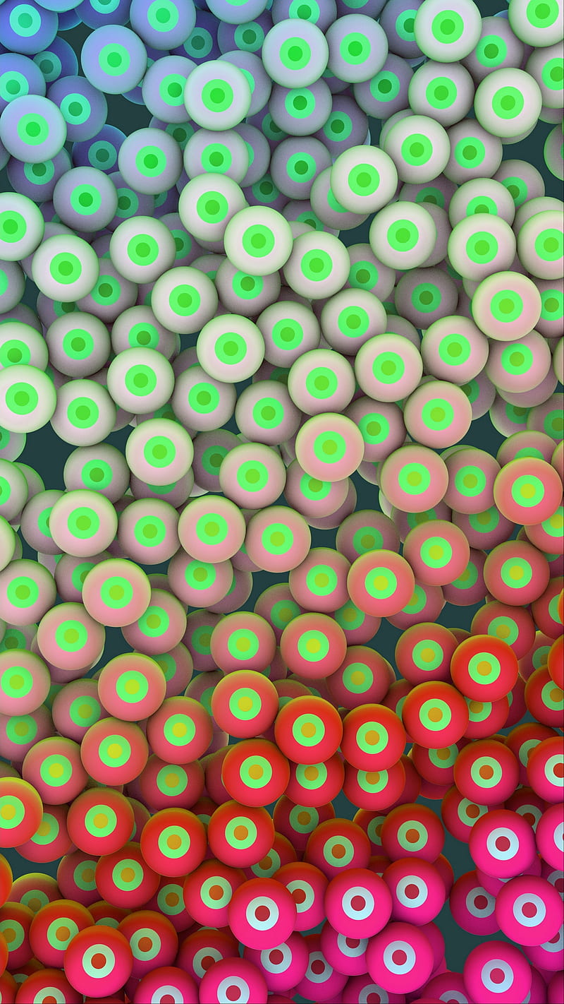 Colorful Balls , bright, eyes, circles, HD phone wallpaper