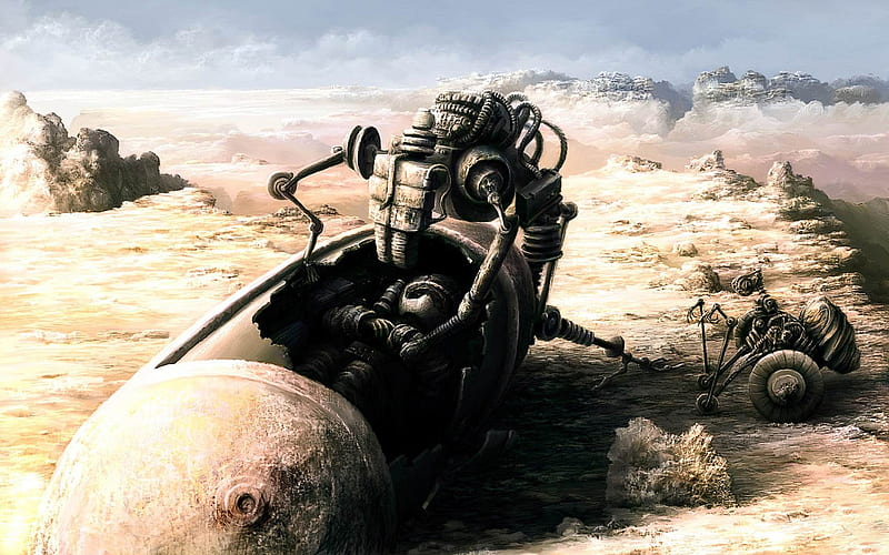 Doomsday machine after-Aftermath world illustrator, HD wallpaper