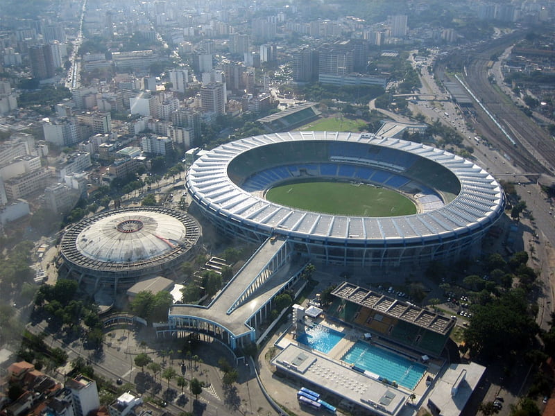 Maracana Stadium Rio de Janeiro, architecture, modern, stadium, HD wallpaper