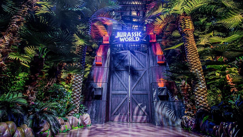 The Official Site of Jurassic World: The Exhibition, Jurassic Park Gate, HD wallpaper