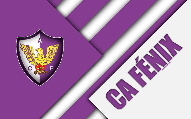 Centro Atletico Fenix Uruguayan football club, logo, material design,  purple white abstraction, HD wallpaper | Peakpx