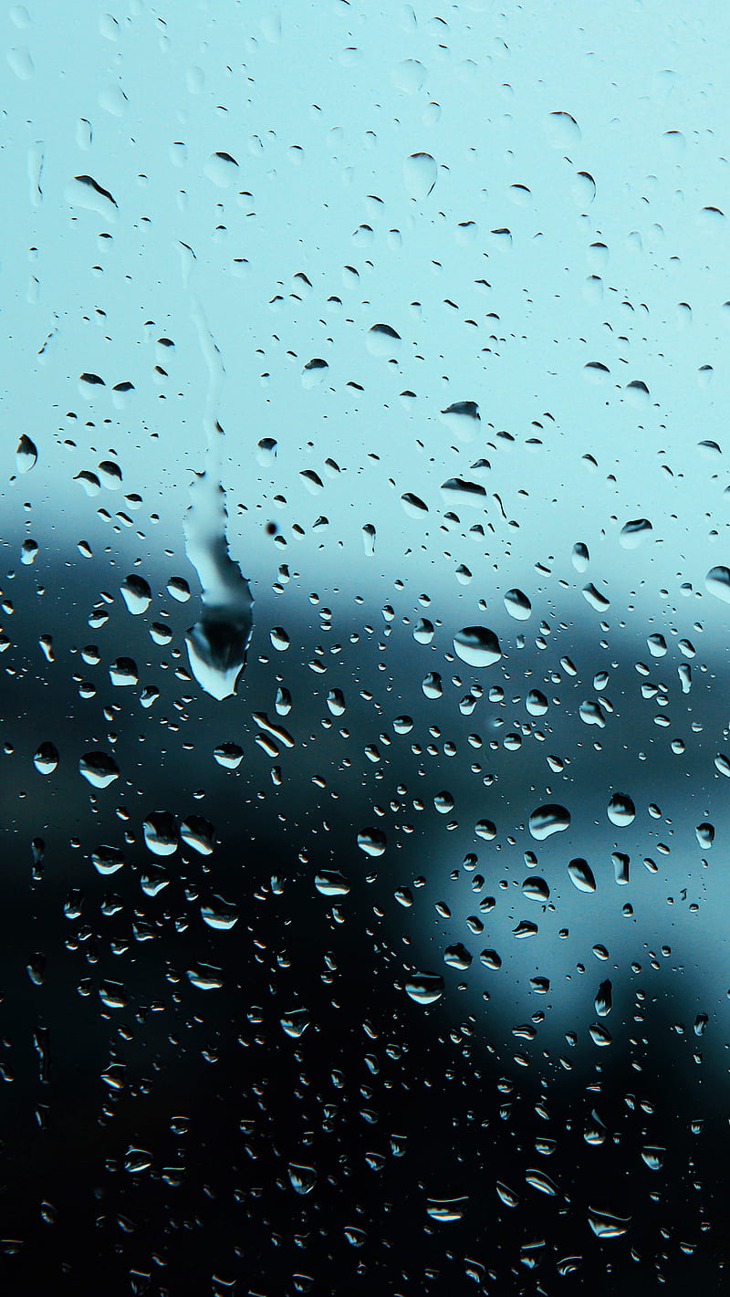 Rain Again, clean, droplets, drops raindrops, simple, wet, HD phone wallpaper