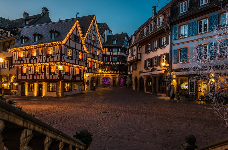 Towns, Colmar, Alsace, France, HD wallpaper