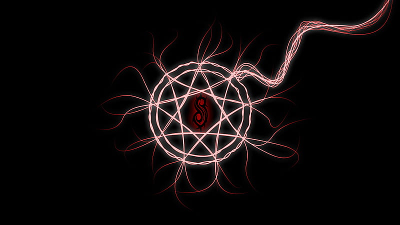 Slipknot Logo In Black Background Music, HD wallpaper