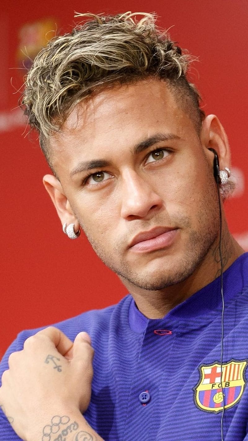 Neymar In Angry Look, neymar, football, seriousness, purple jersey, HD phone wallpaper