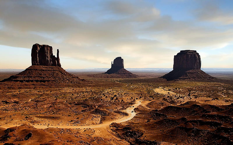 Monument Valley-Nature Landscape, HD wallpaper