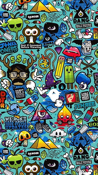 Sticker brand, art, brands logos, HD phone wallpaper