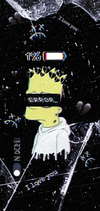 Bart Simpson, depressed sad, HD phone wallpaper