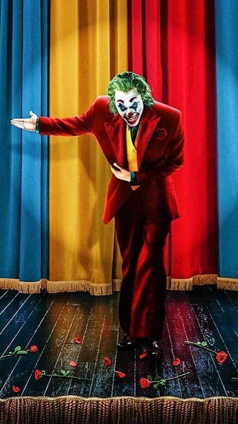 Joker on the stage , joker art, jacqueline phoenix, joker, HD phone wallpaper