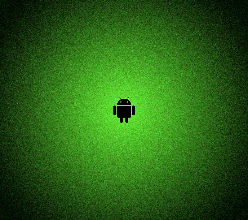 Black A Green Andy, android, minimal, HD wallpaper