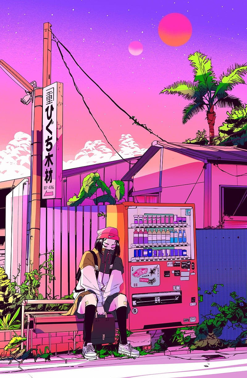 99 Vaporwave Anime Aesthetic ideas | anime, aesthetic anime, anime wallpaper