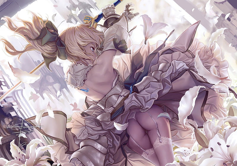 Saber Lily, TV Series, Classic, Beauty, Game, Anime, Fate Stay Night, Saber, HD wallpaper