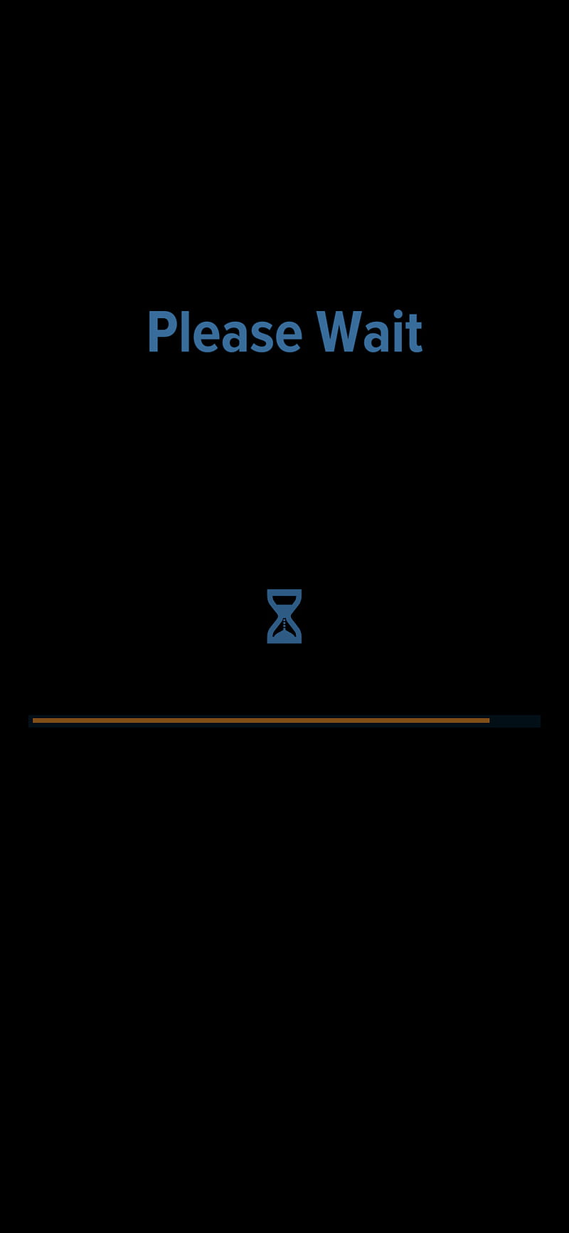 Please wait , black, galaxy, loading, logo, prank, HD phone wallpaper