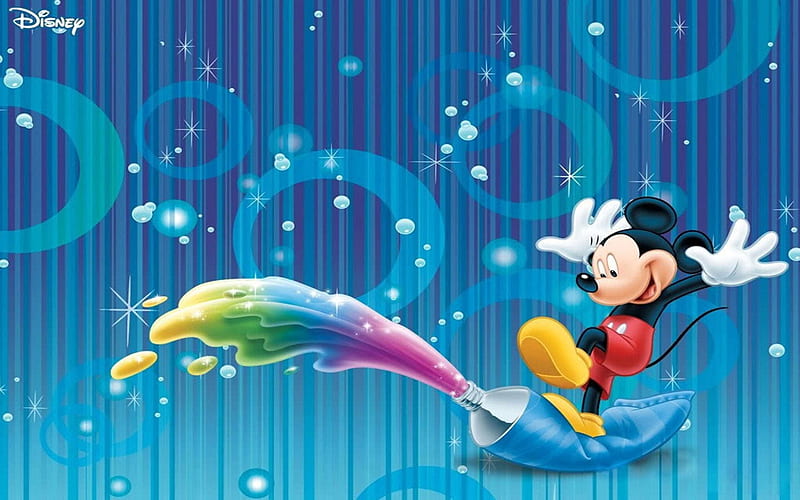 Mickey Mouse Tube Of Paint, Mickey, Tube, Mouse, Paint, rain, HD wallpaper