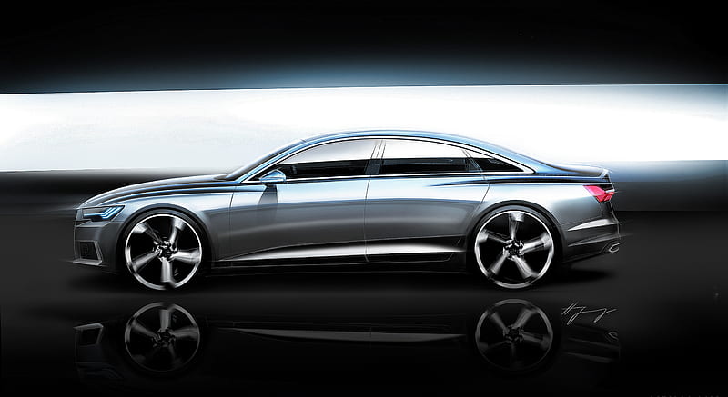 2019 Audi A6 - Design Sketch , car, HD wallpaper
