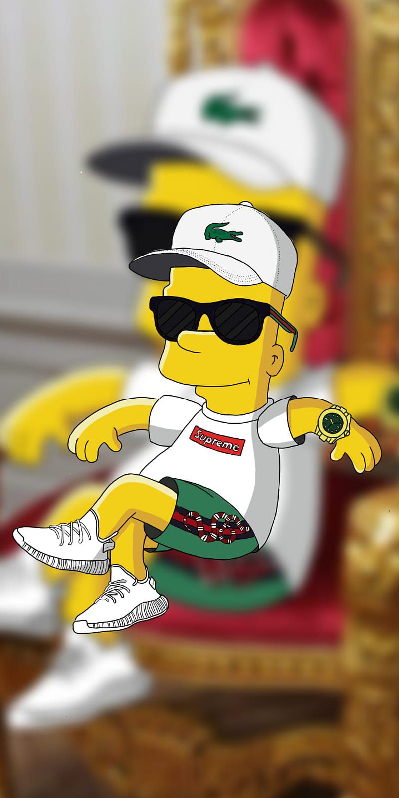 Bart Simpson, bart moderno, dibujo, draw, gucci, lacoste, los simpson,  outfit, HD phone wallpaper | Peakpx