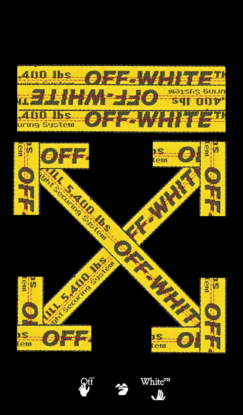 Off-White Belt, belt, brands, luxury, modern, off, off white, off white belt, off-white, white, yellow, HD phone wallpaper