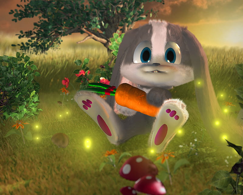 Schnuffel (Snuggle Bunny Song), bunny, abstract, schnuffel, HD wallpaper