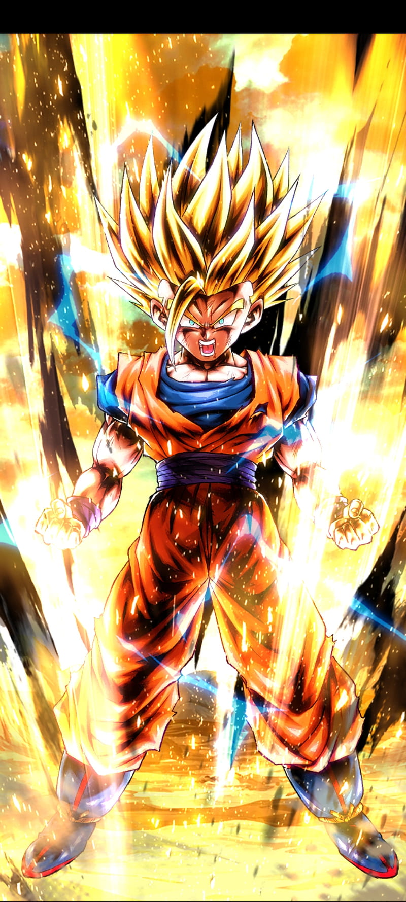 Gohan Super Saiyan 2 HD Mobile Wallpaper.