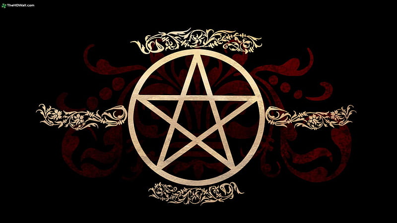 pentagram, wicca, pagan, witch, HD wallpaper