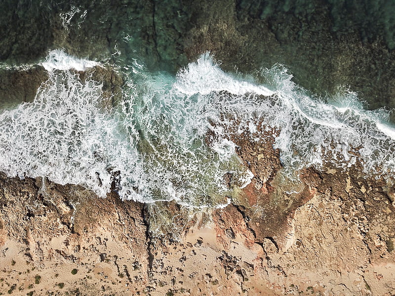 brown shore near body of water, HD wallpaper