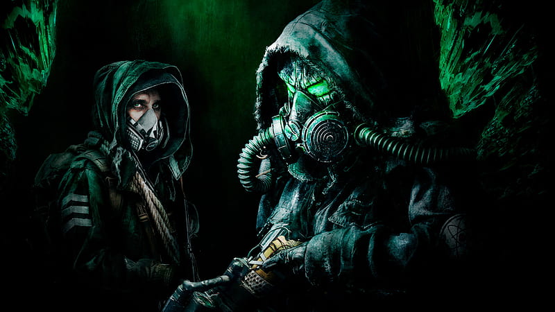 Players With Gas Mask Chernobylite, HD wallpaper