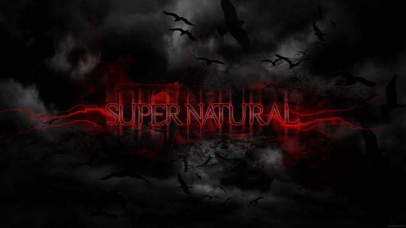 Supernatural, demon, winchester, tv show, dark, HD wallpaper