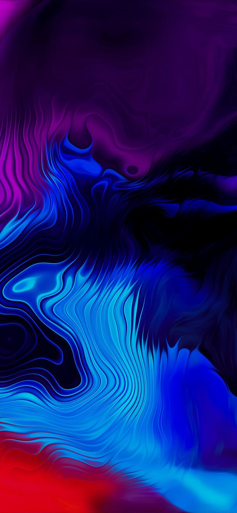 Squiggly lines gradient of blue and purple for iPhone. Love background, Black and blue , Abstract, HD phone wallpaper