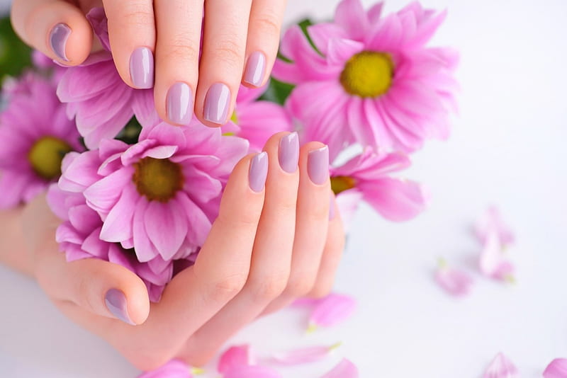 Hand, flowers, soft, manicure, HD wallpaper | Peakpx