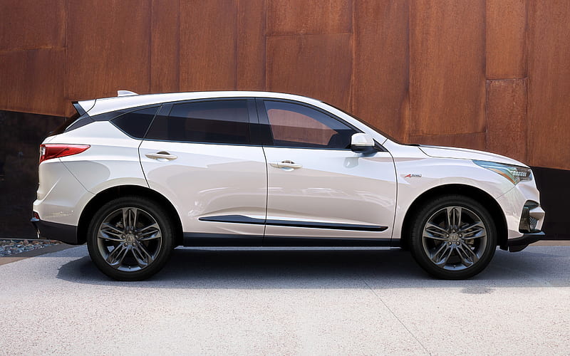 Acura RDX, 2019, side view, luxury white SUV, new white RDX, Japanese cars, Acura, HD wallpaper