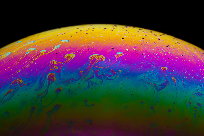 surface, paint, stains, colorful, abstraction, HD wallpaper