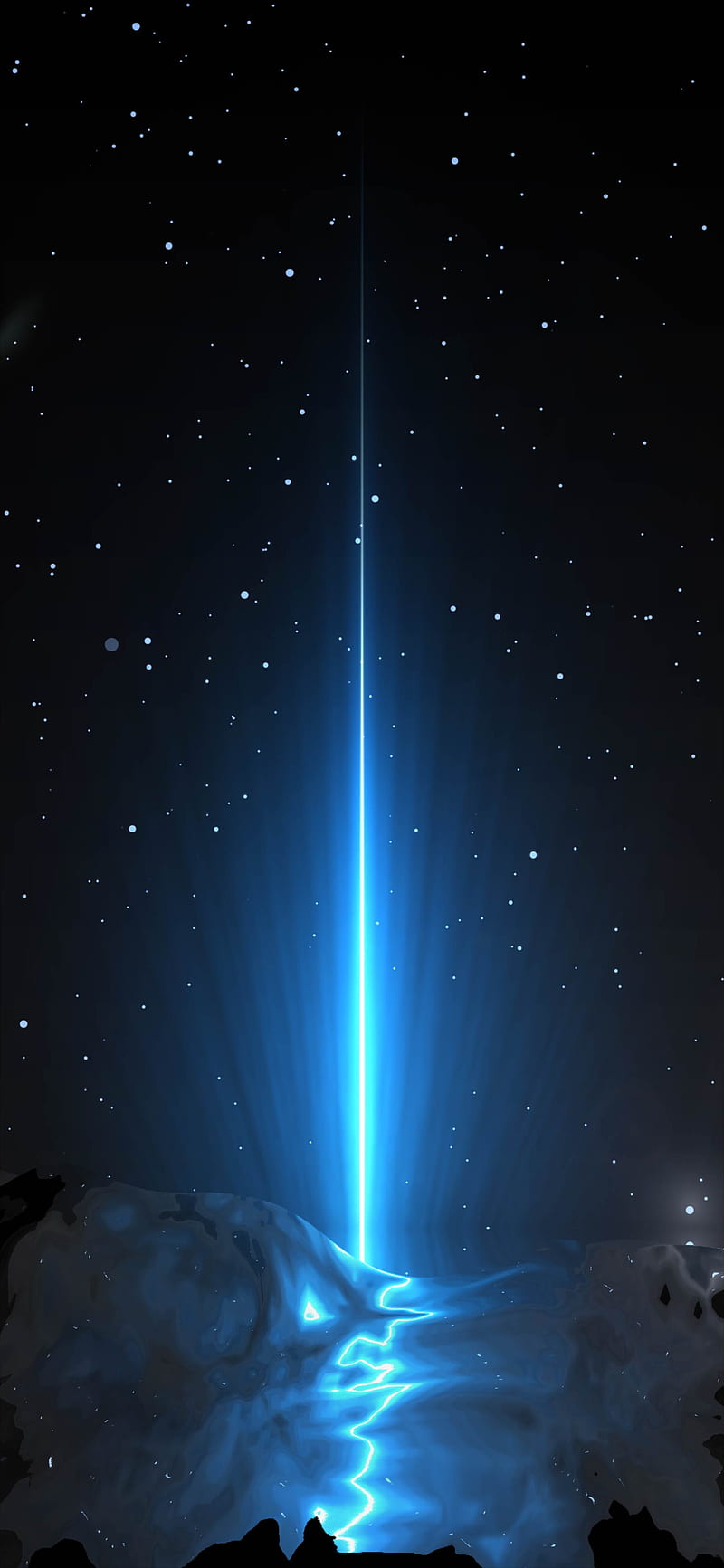 blue shooting star