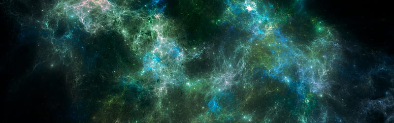 nebula, light, clouds, abstraction, fractal, HD wallpaper
